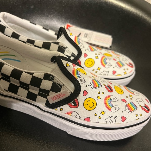 VANS X FLOUR SHOP CLASSIC SLIP-ON Sz 1.5 - Picture 6 of 9